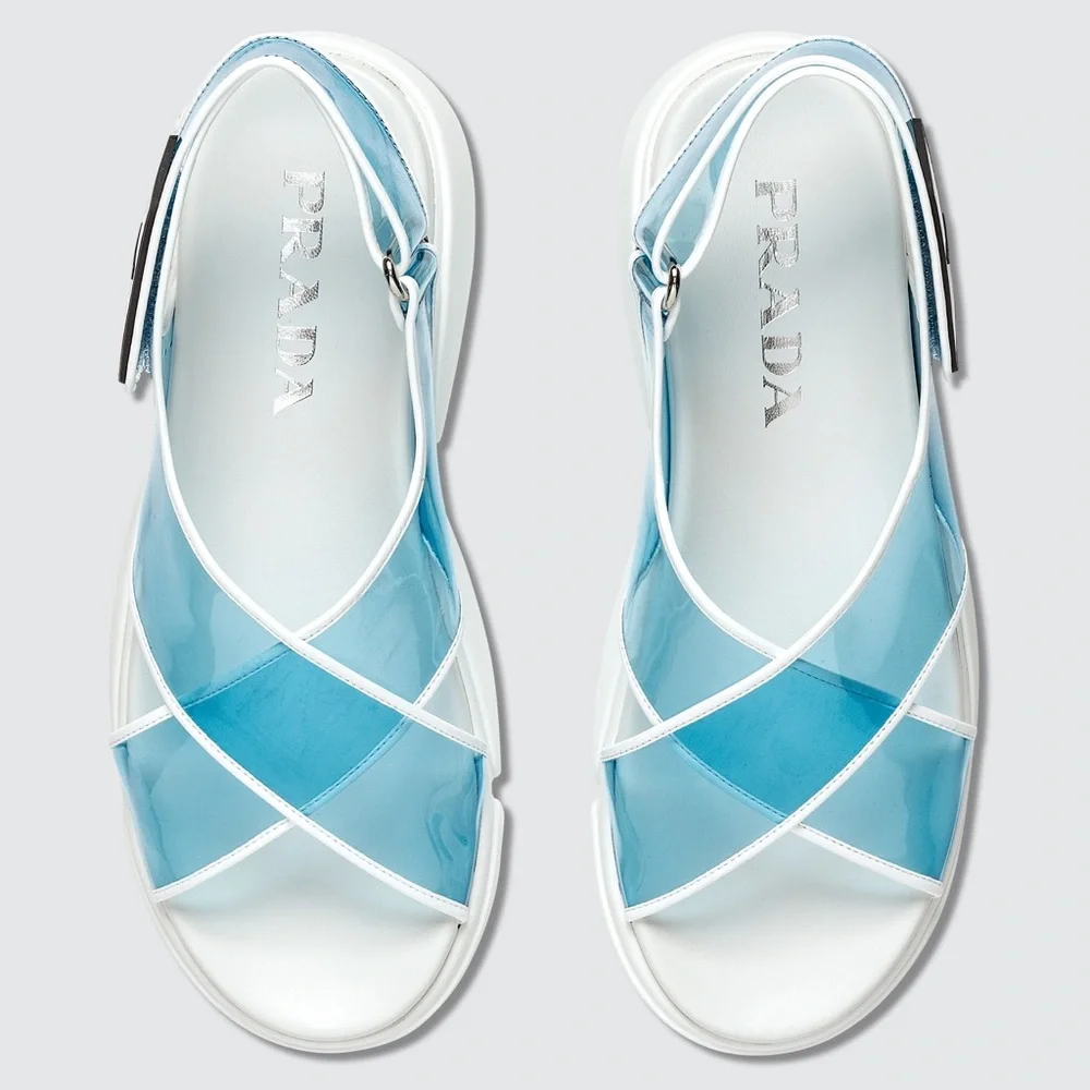 Prada Cloudbust PVC Sandals - Picture 2 of 8